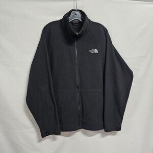 The North Face Full Zip Fleece Jacket Men Size L Black
